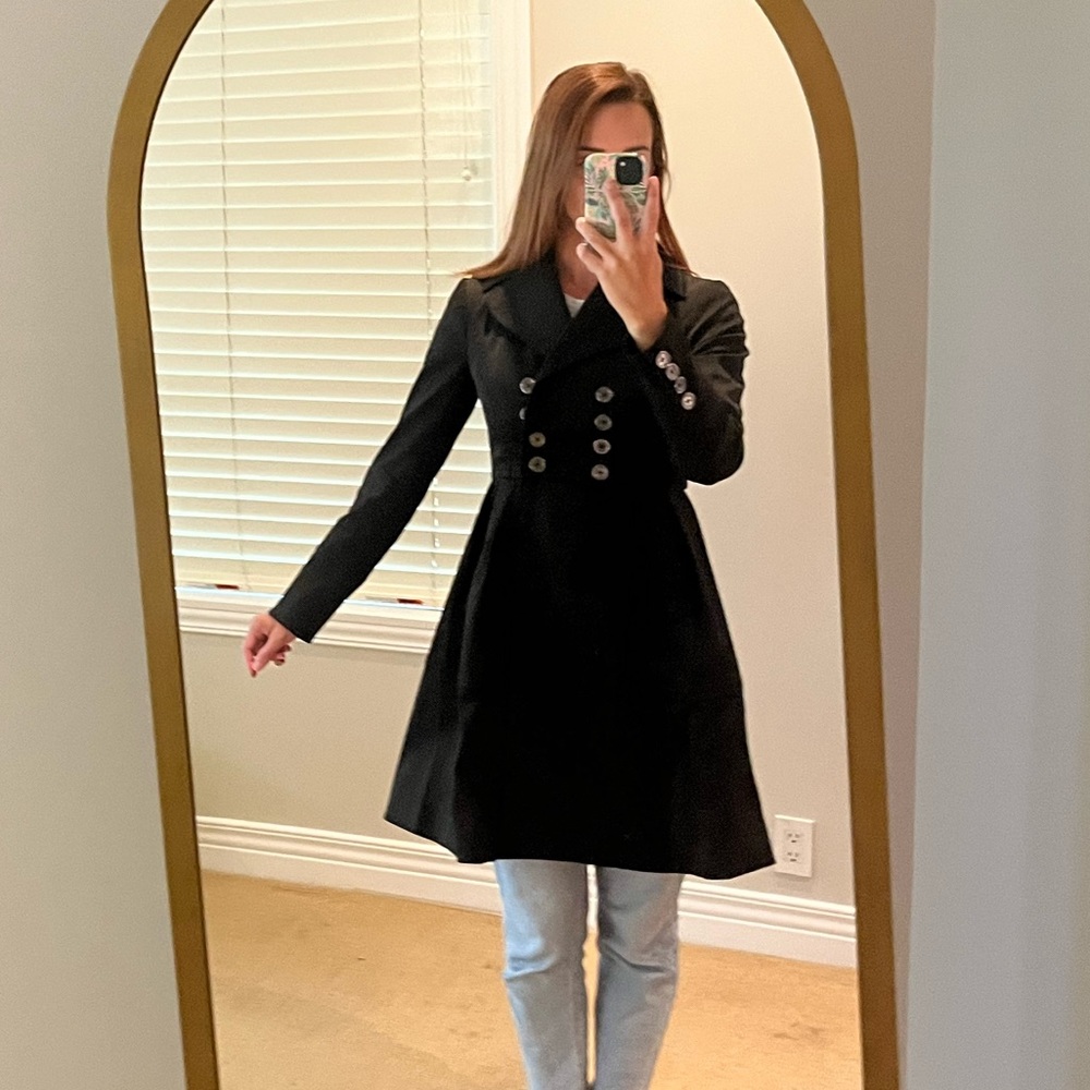 Ted Baker black trench coat size 1